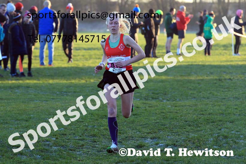 Senior womens 2022 North Eastern Cross Country Champs., Temple Park, South Shields.  Photo: David T. Hewitson/Sports for All Pics
